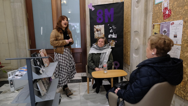 Uno de los "Instantes Literarios", en este caso con motivo del 8-M