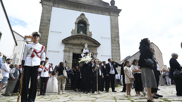 Procesión de la Angustia el día de la patrona del pasado año