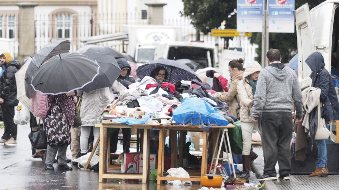 Feria de Ferrol en la avenida de Esteiro