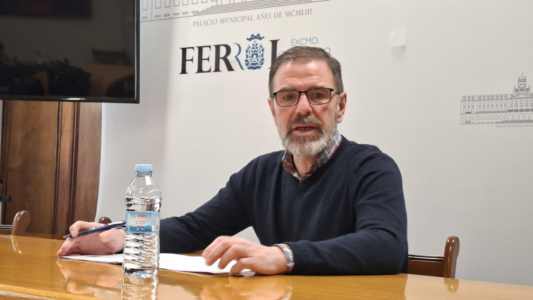 Ángel Mato en la rueda de prensa de este viernes en el concello