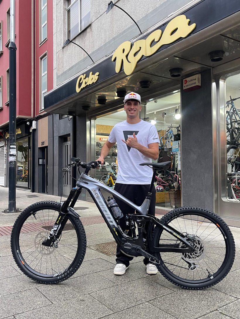 Mincha con la bicicleta