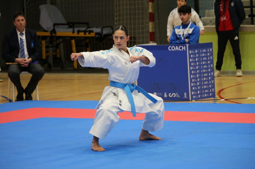 María Ventureira, en acción durante el Gallego 