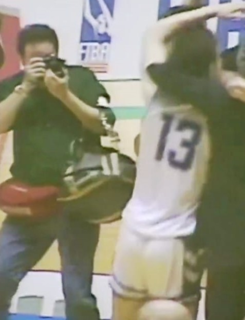 Fernando Laura "pescando" en las canchas