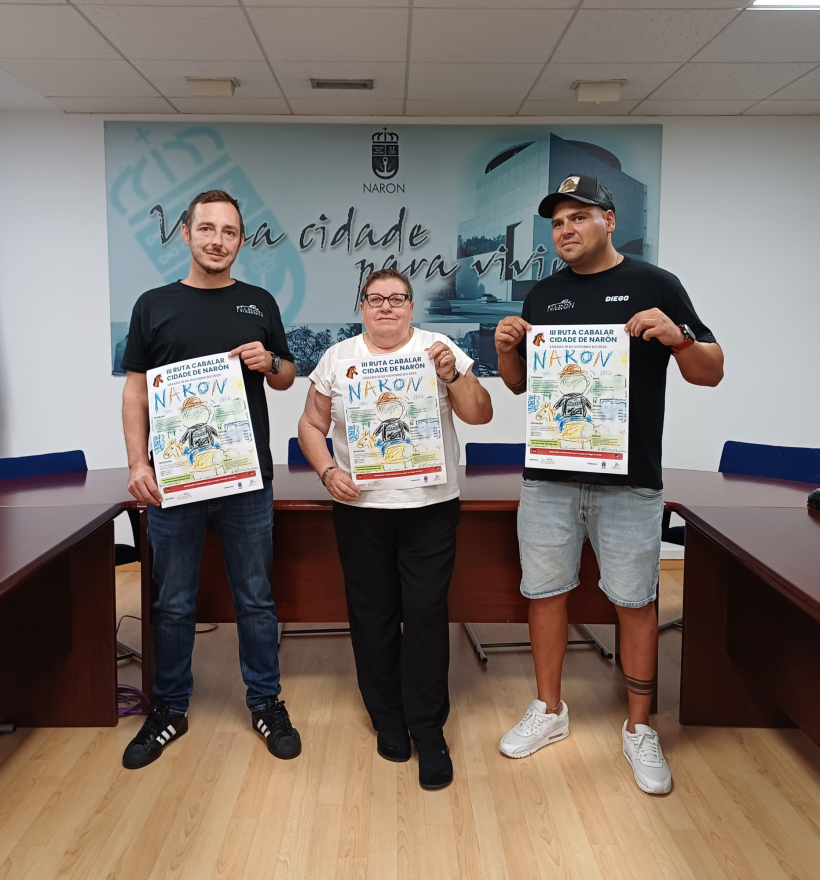Un momento de la presentación de la III Ruta Cabalar Cidade de Narón