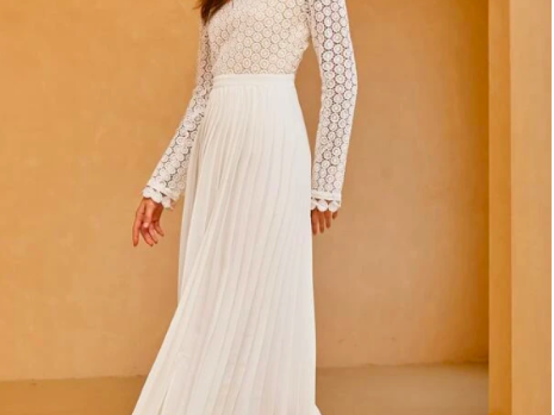 Vestido con encaje