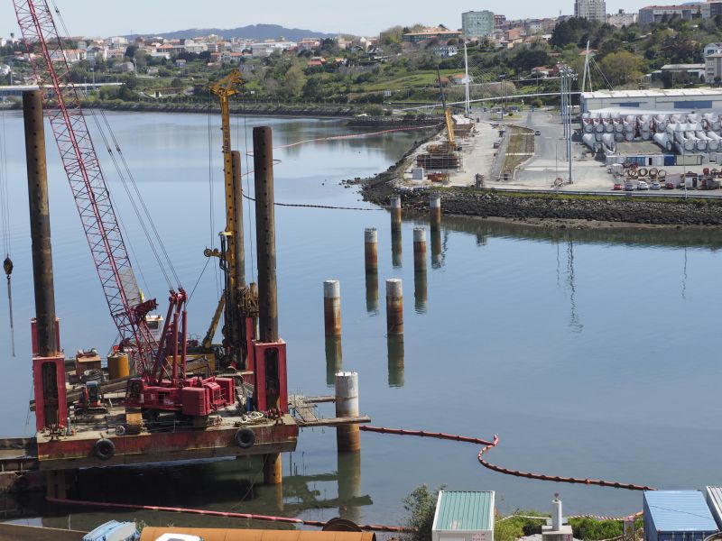 Cimentaciones viaducto puerto exterior ferrol Jorge Meis