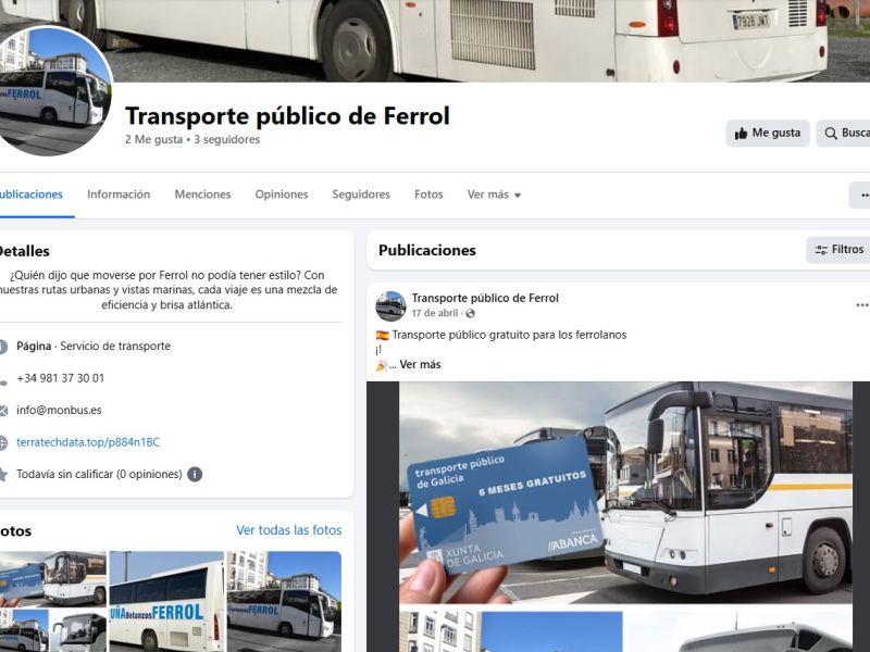 Pagina transporte publico ferrol