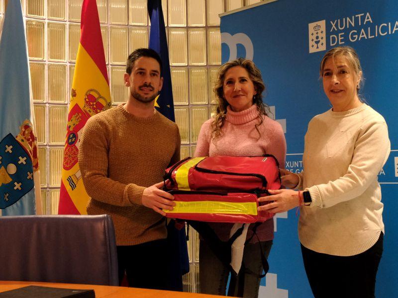 Entrega desfibrilador pontedeume Daniel Alexandre