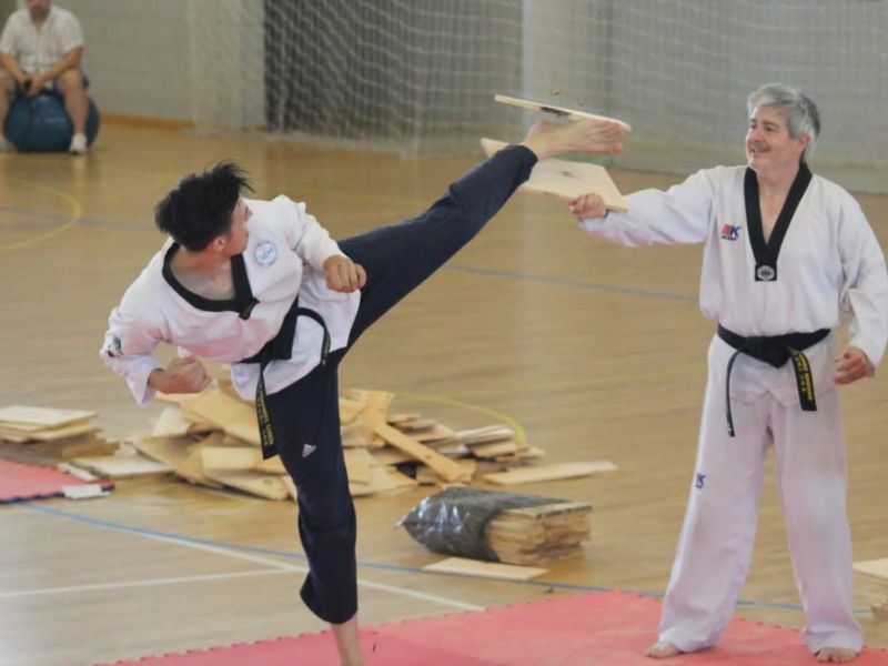César Fernández y Antonio Gómez taekwondo Club Kang