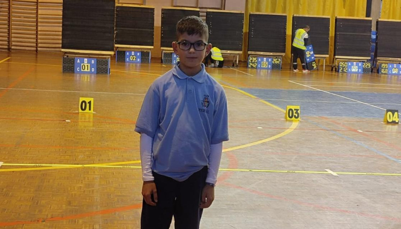 Mateo Bollaín, del Arco Ferrol, fue el mejor en alevín