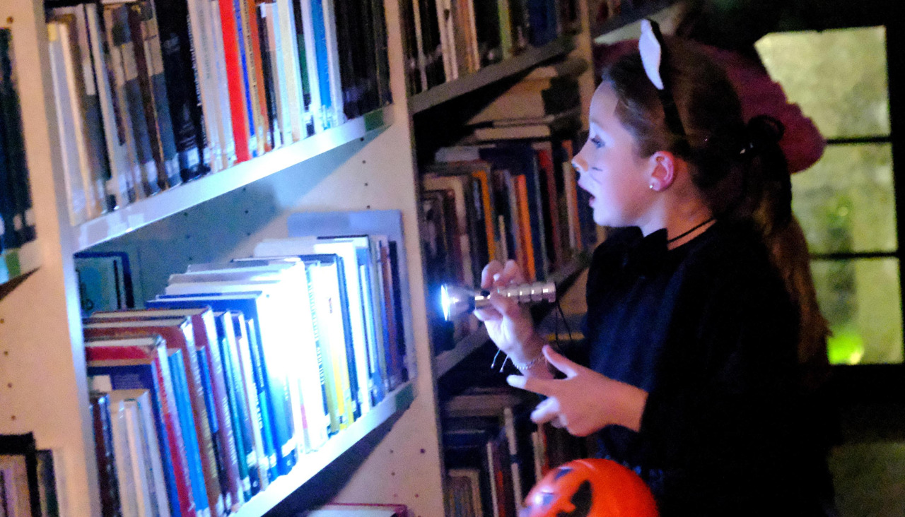 Una de las participantes en “Unha biblioteca de medo”