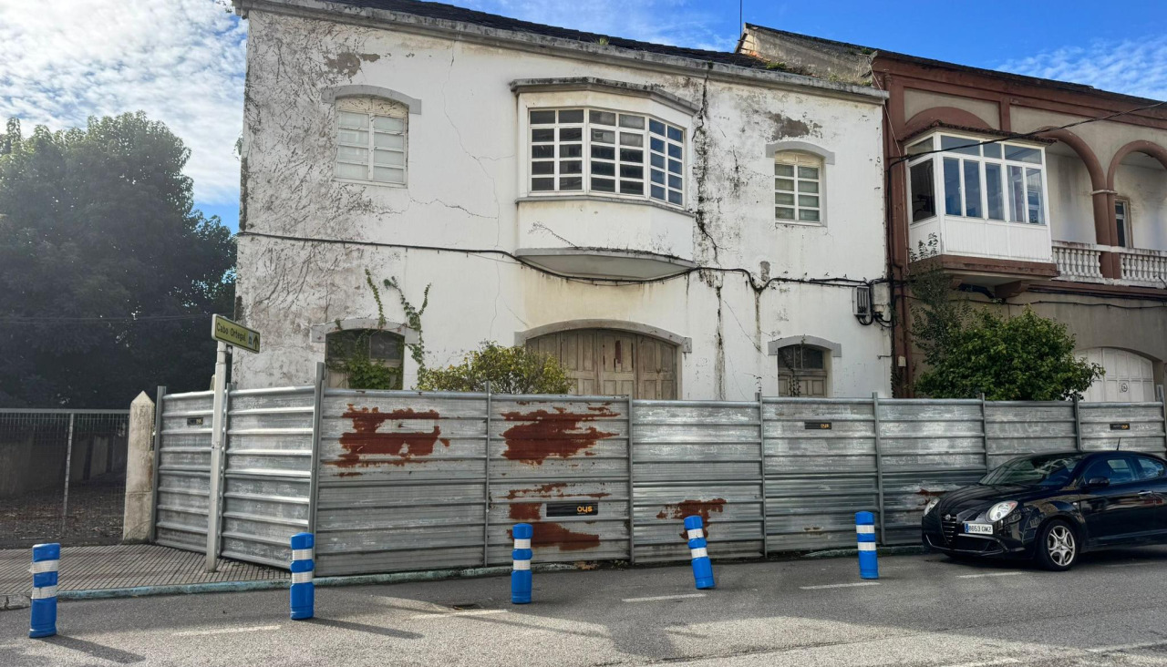 Lugar en donde estaba la pancarta retirada