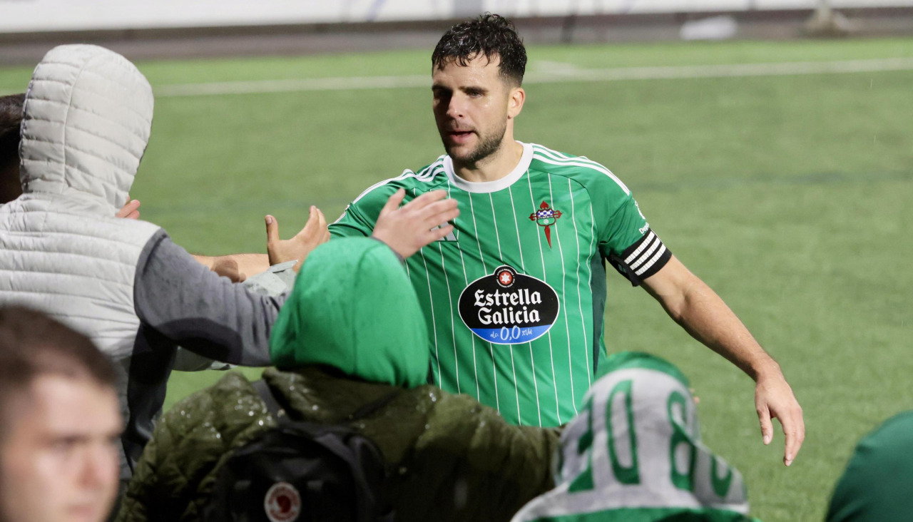 Álvaro Giménez, tras el pase contra el Langreo