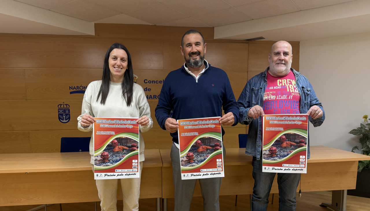 Imagen de la presentación del Trofeo Cidade de Narón
