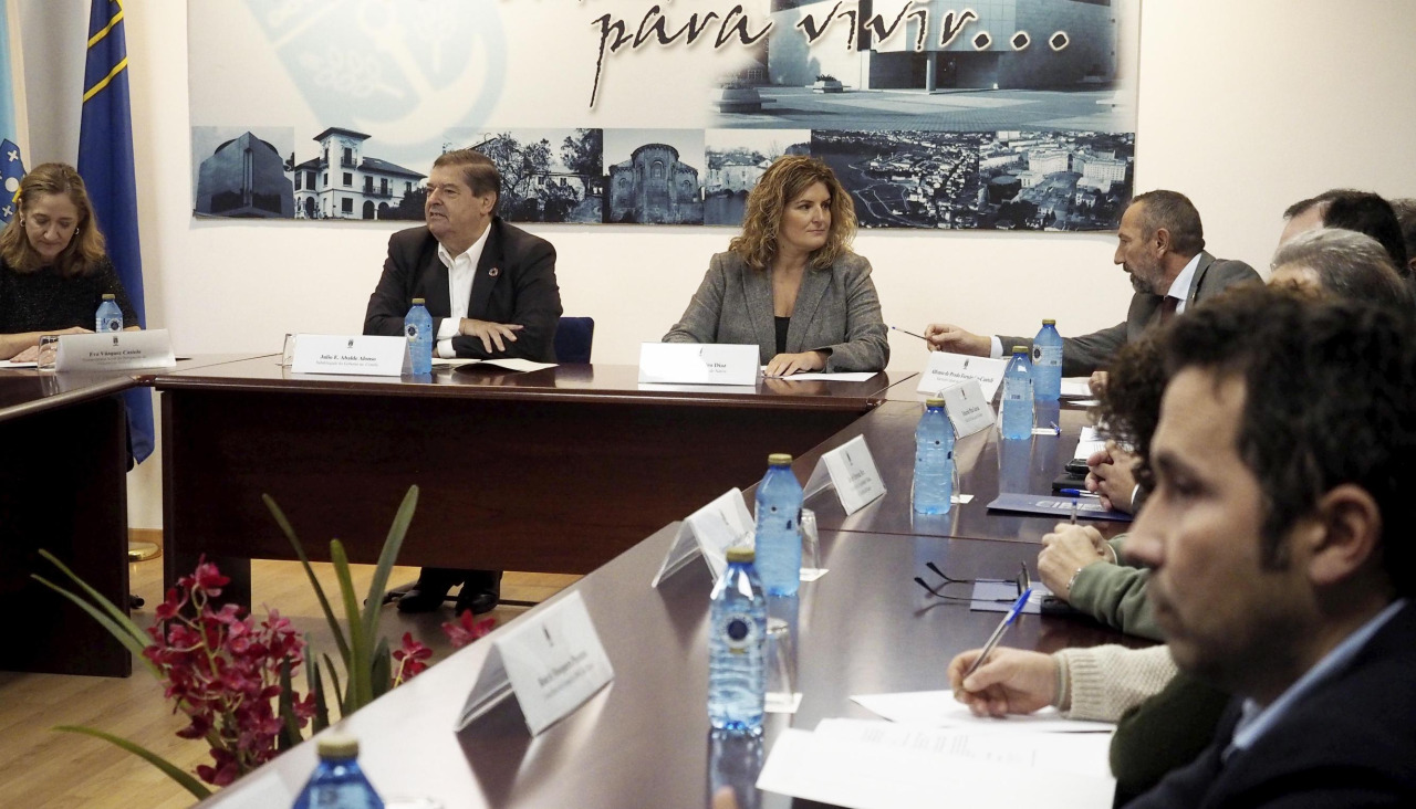 Un momento del encuentro en la Casa Consistorial