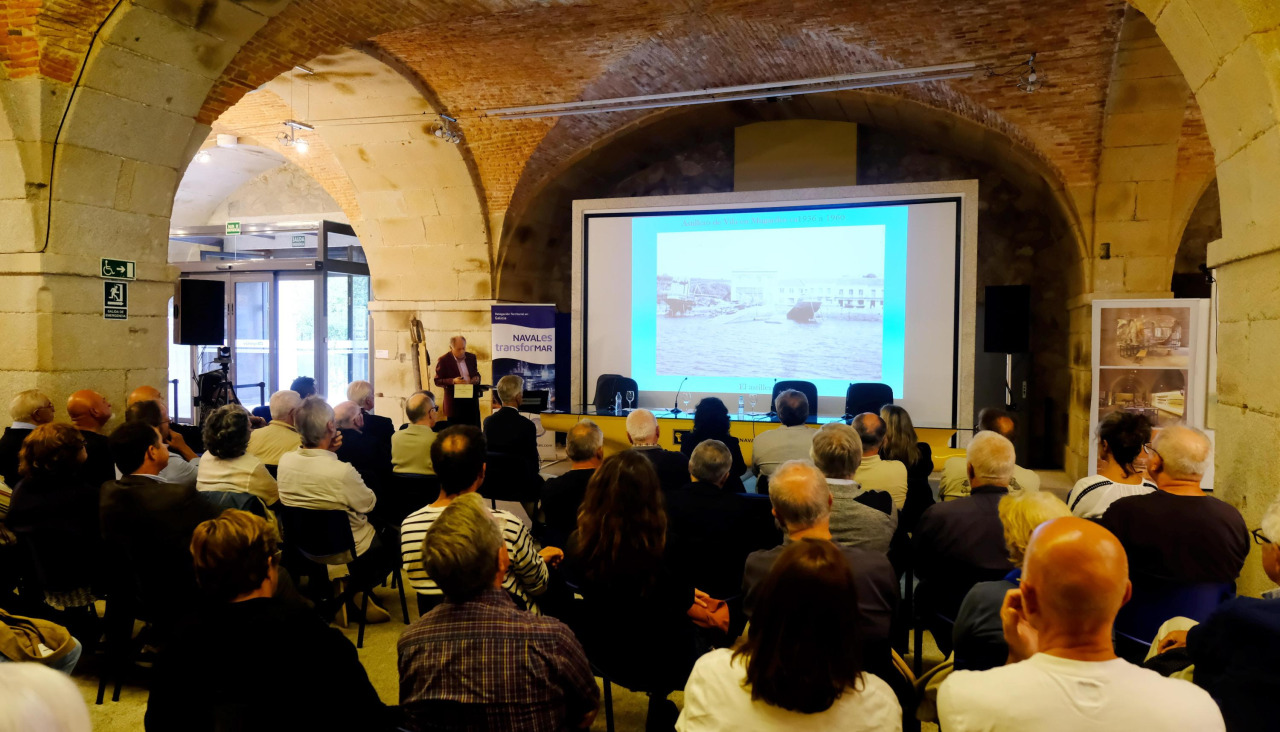 Un encuentro organizado por el COIN en la misma sala, en este caso centrado en la carpintería de ribera