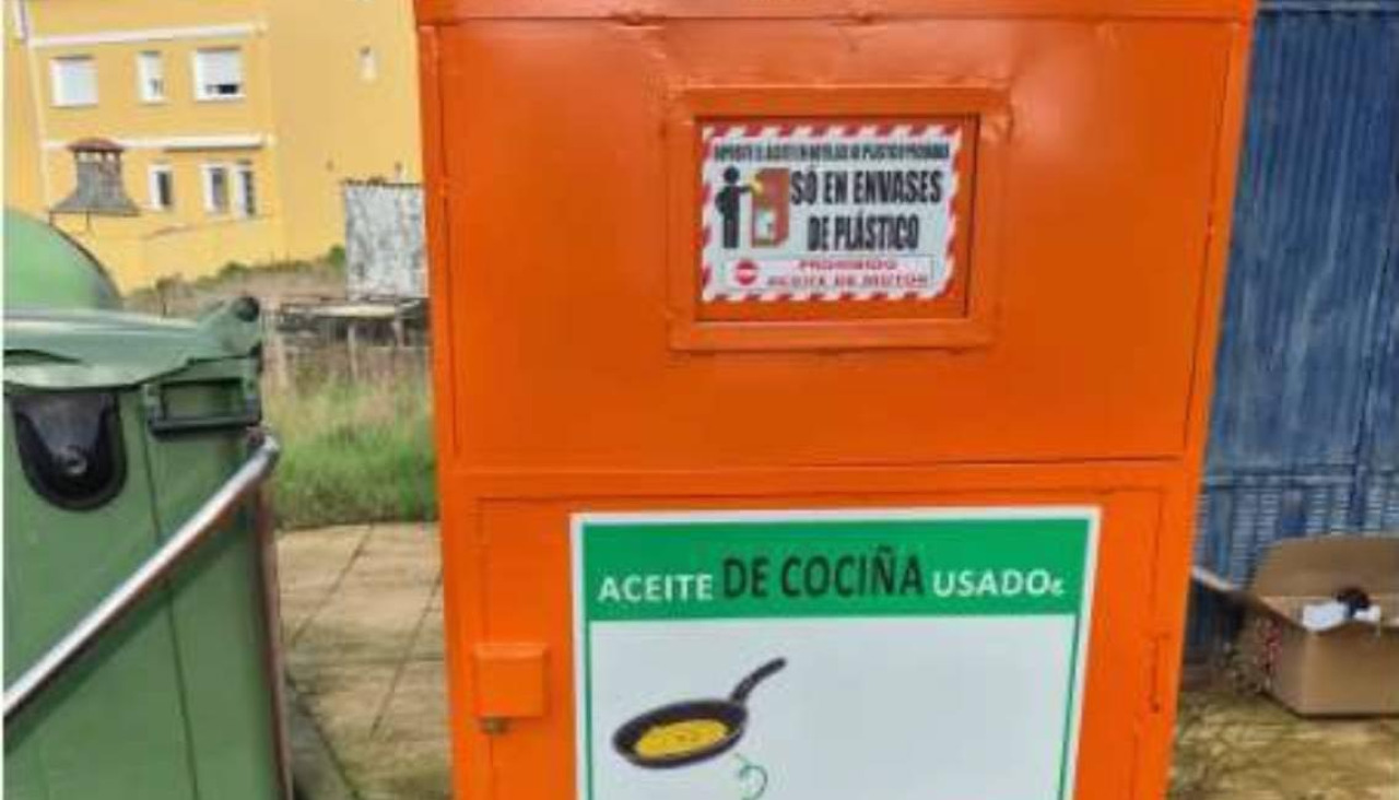 Uno de los puntos de recogida instalados en el municipio