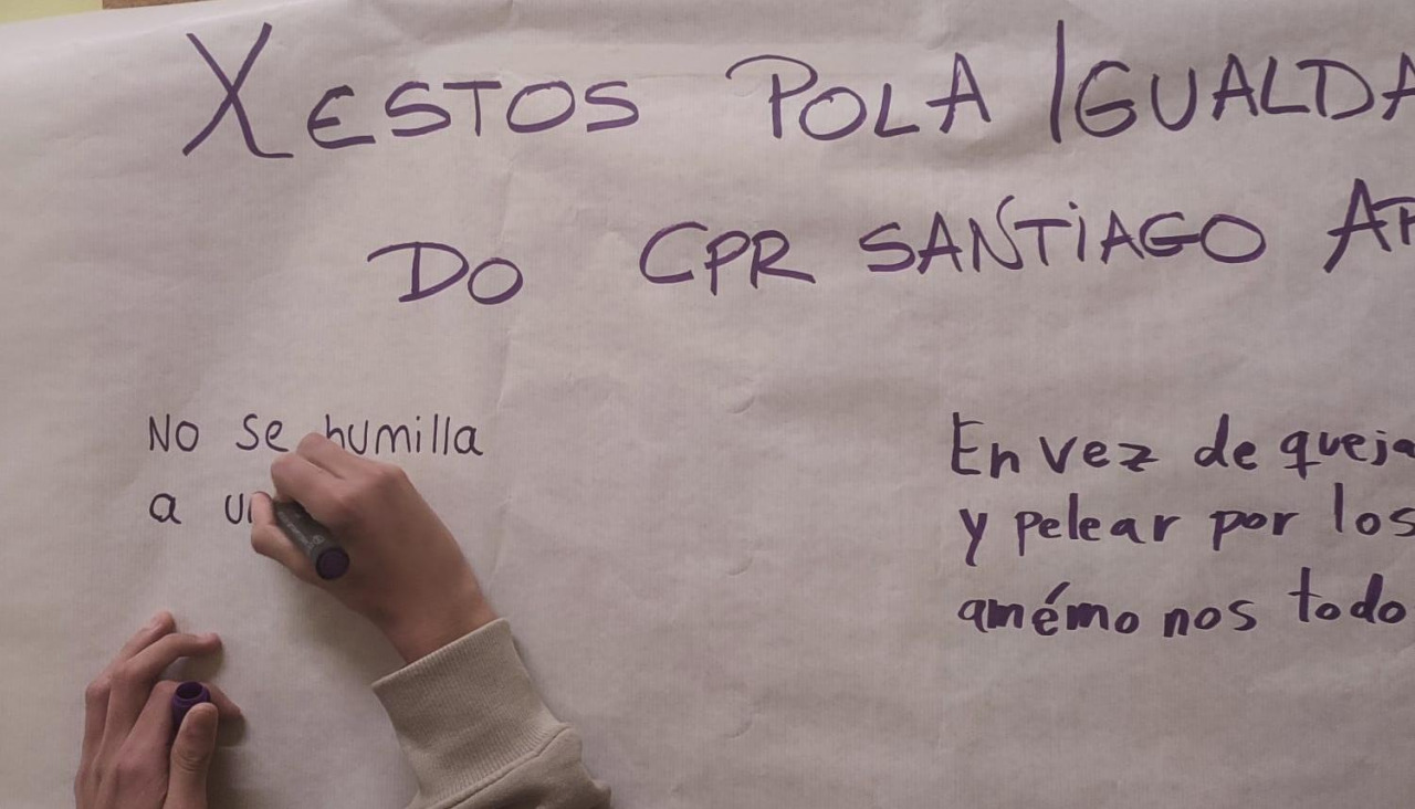 Una de las actividades realizadas en el CPR Santiago Apóstol