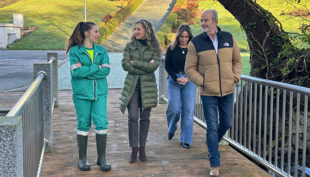 Un momento de la visita