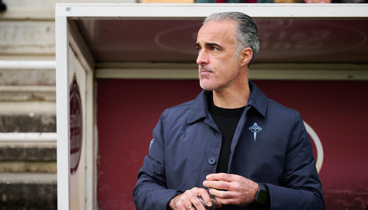 Pablo López antes de empezar el derbi