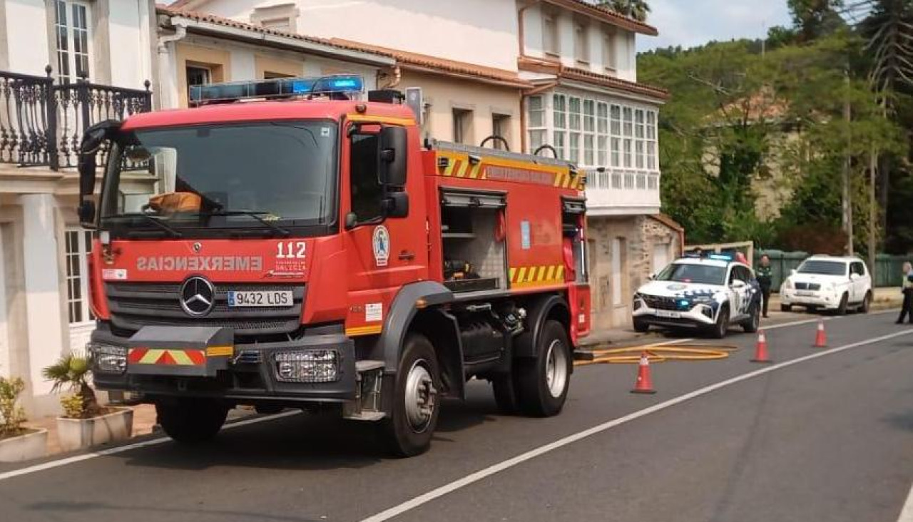 Imagen de archivo de los bomberos del GES de Mugardos