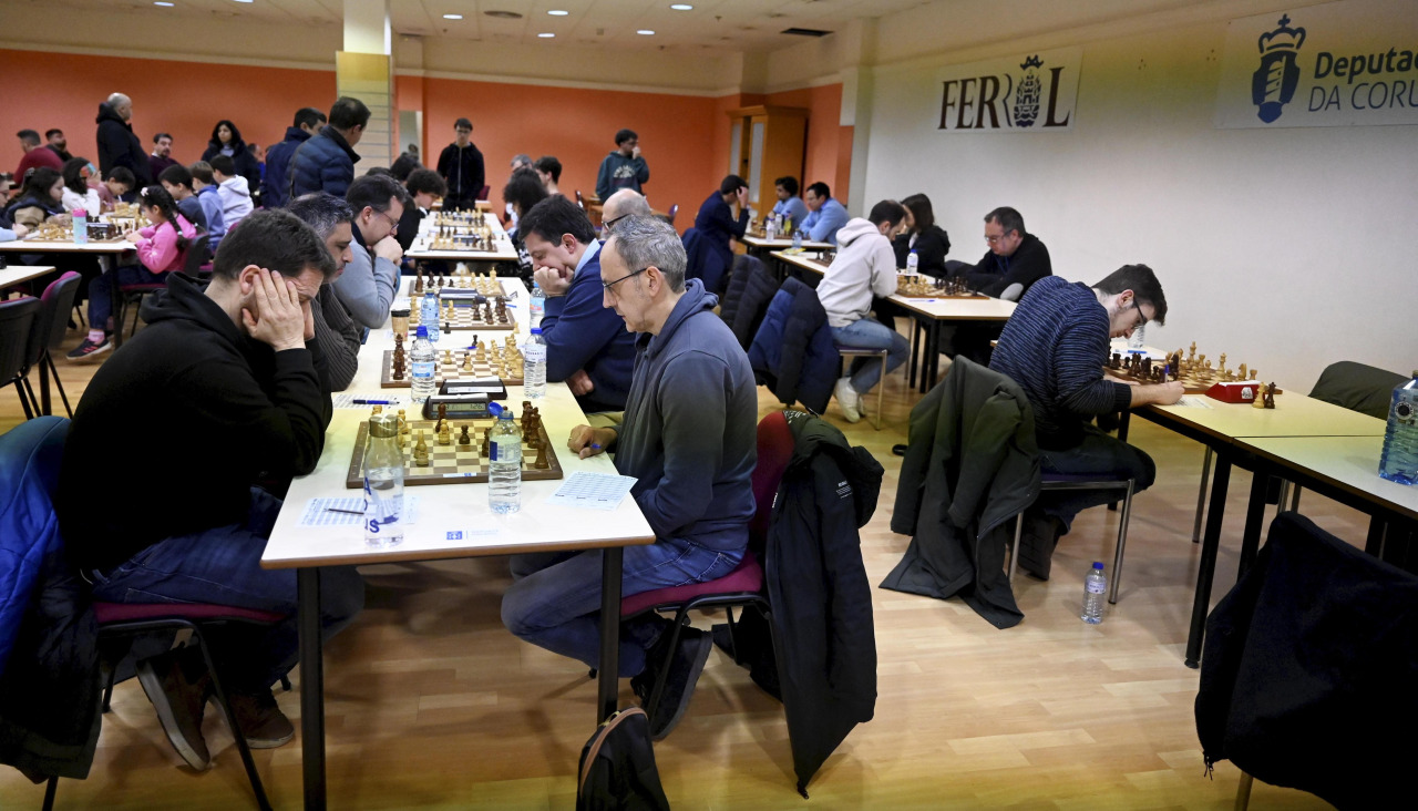 A Casa do Xadrez de Portanova acogió la disputa de encuentros de diferentes divisiones