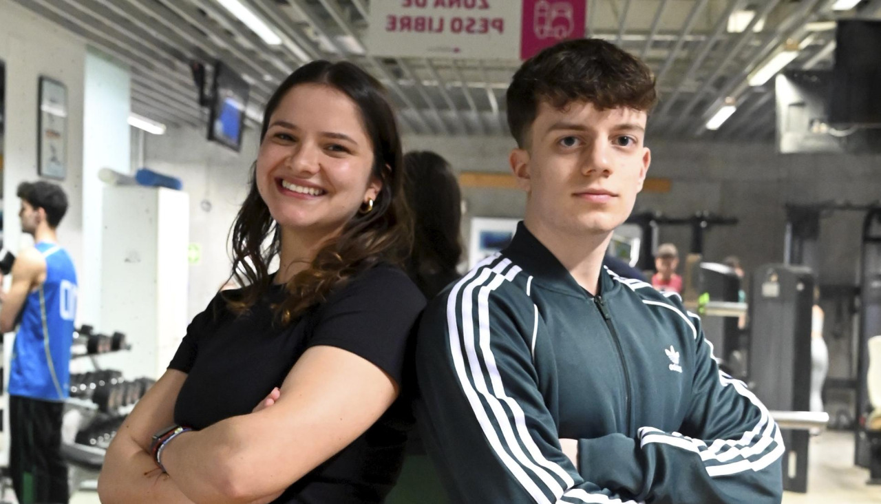 Gimnasio UDC. Adriana María Rodríguez y Martín García