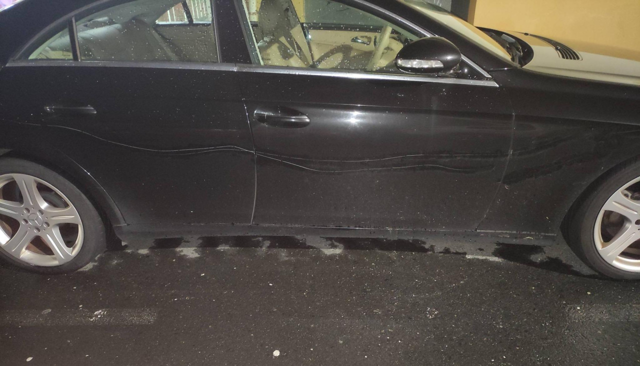 Uno de los vehículos afectados