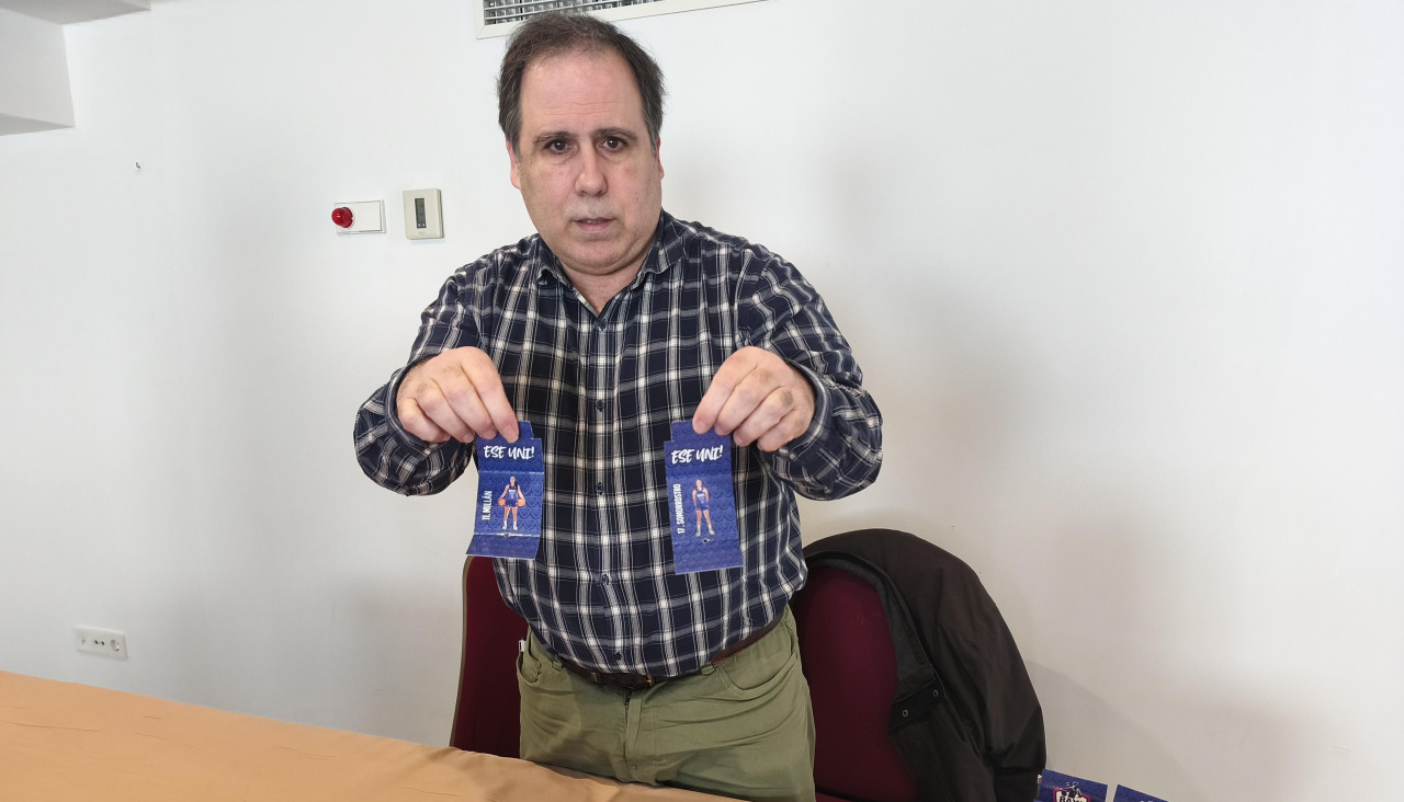El presidente de la entidad, Santi Rey, en la presentación de la iniciativa