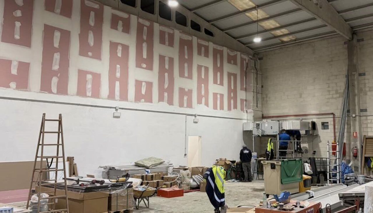 Estado de los trabajos en el interior del inmueble municipal