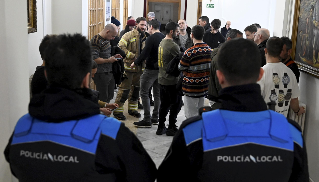 Bomberos en el Concello