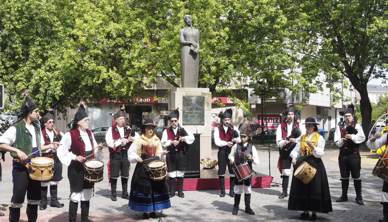 Praza de Rosalía, no Día das Letras, onde este luns 23 realiza un acto o BNG