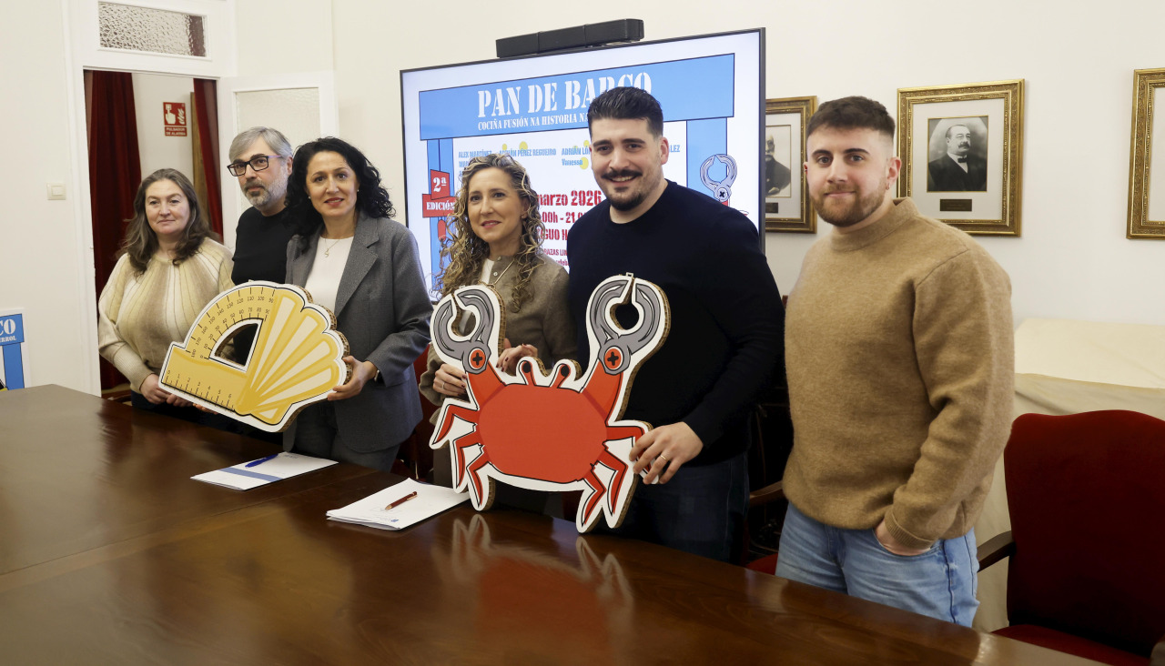 presentación en el Concello del programa gastro-turístico Pan de Barco