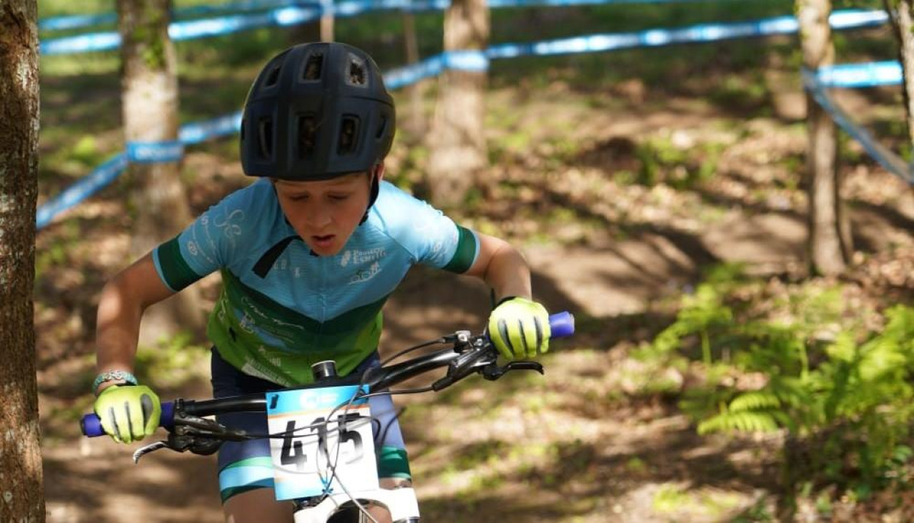 Xandre Perille fue tercero en la cita de descenso
