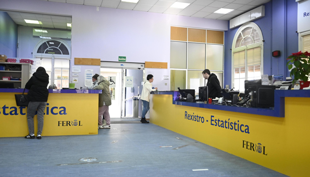 Imagen de archivo de la zona de Rexistro y Estatística del consistorio ferrolano