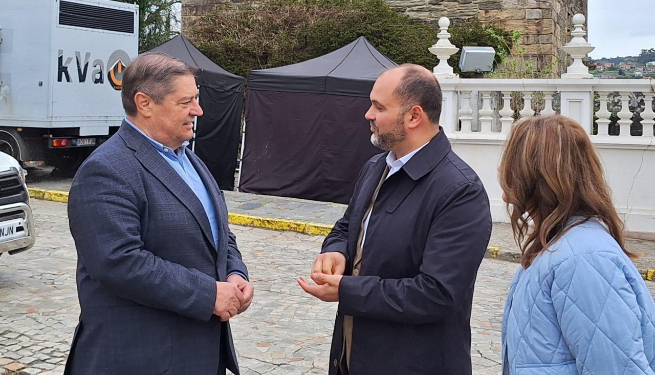 Julio Abalde y Bernardo Fernández, en Pontedeume