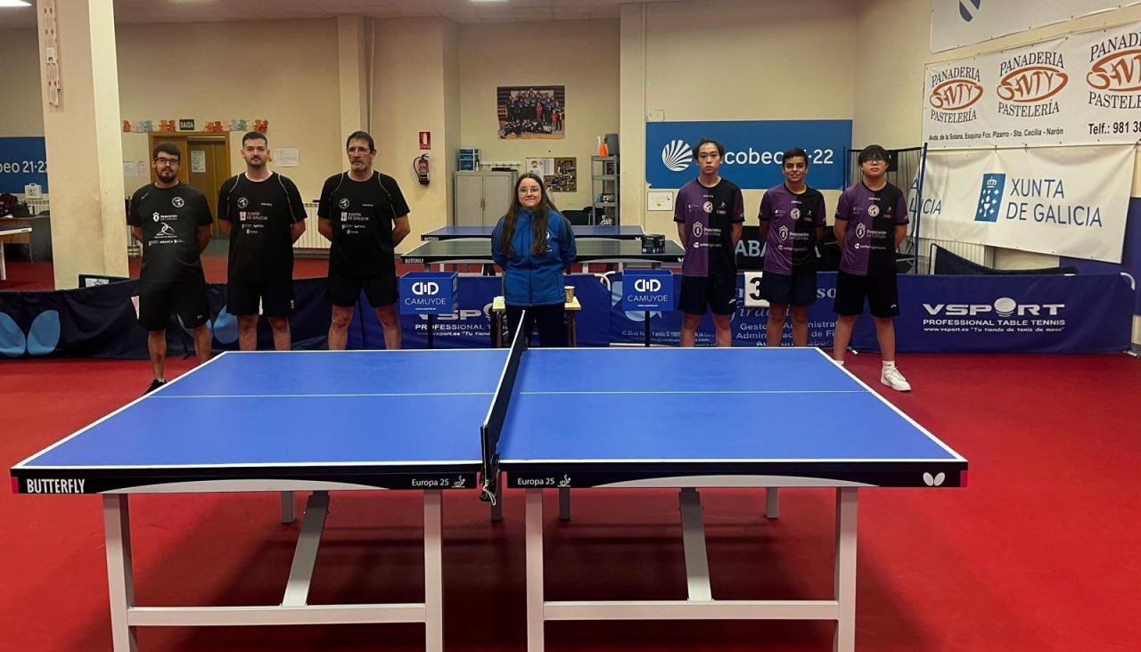 Imagen de archivo de uno de los equipos del Tenis de Mesa Narón