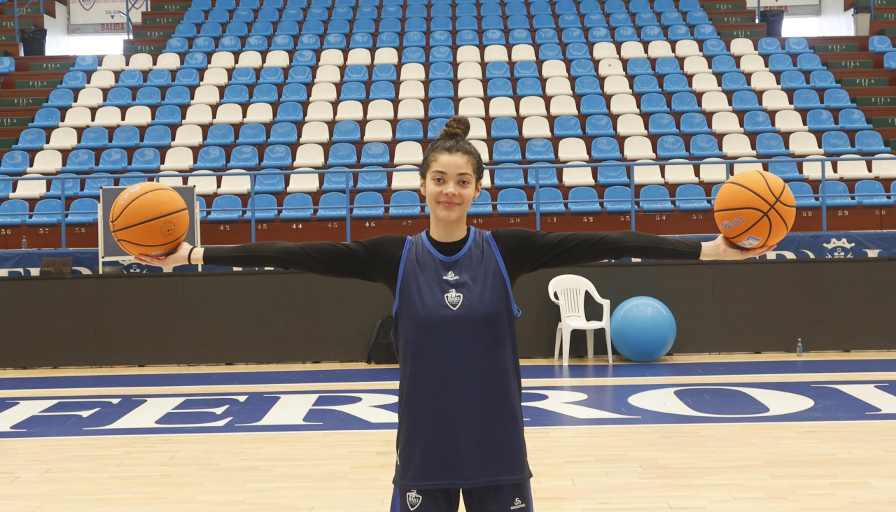 Dalayah Daniels, después de un entrenamiento con el Baxi Ferrol