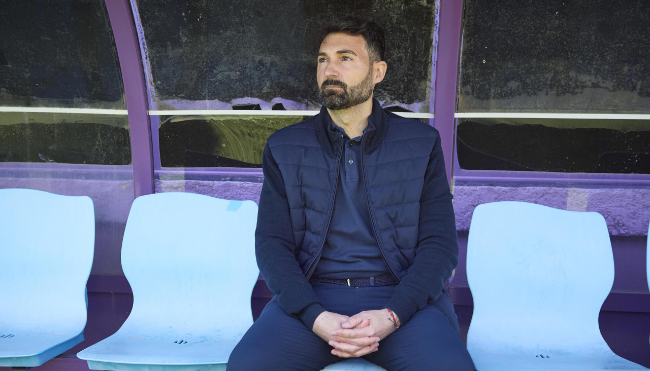 Guillermo Fernández Romo, durante un encuentro del Racing de Ferrol