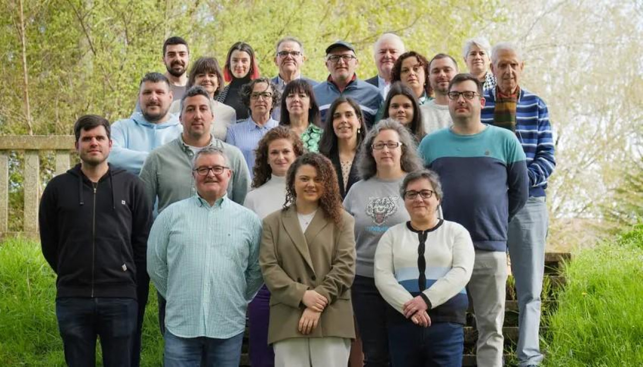 Foto de familia del BNG pontés