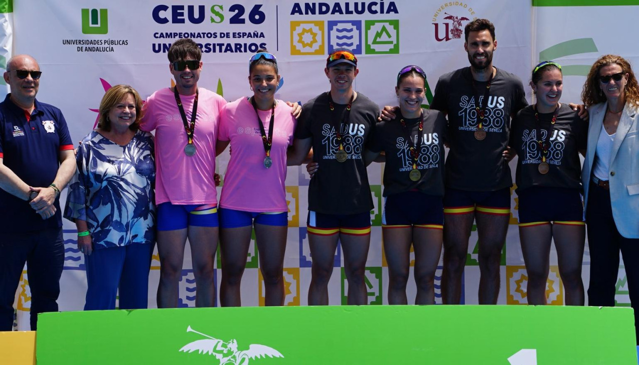 Jarama y su compañero Alexandrescu, a la izquierda, finalizaron segundos