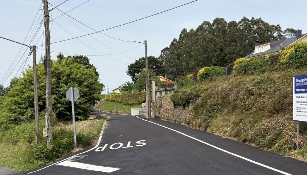 Estado del vial tras las obras de mejora