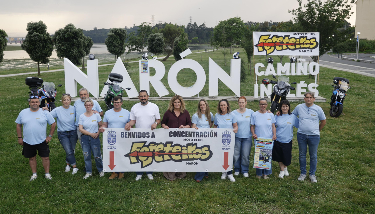 Presentación XIX concentración motera cidade de Narón