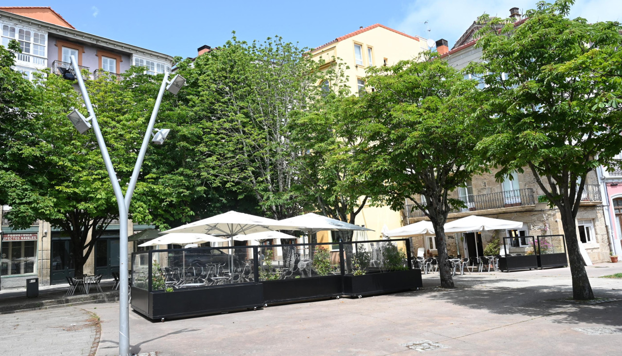 Praza Vella terrazas
