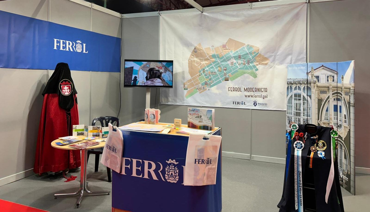 El stand del Concello de Ferrol en la feria Festur