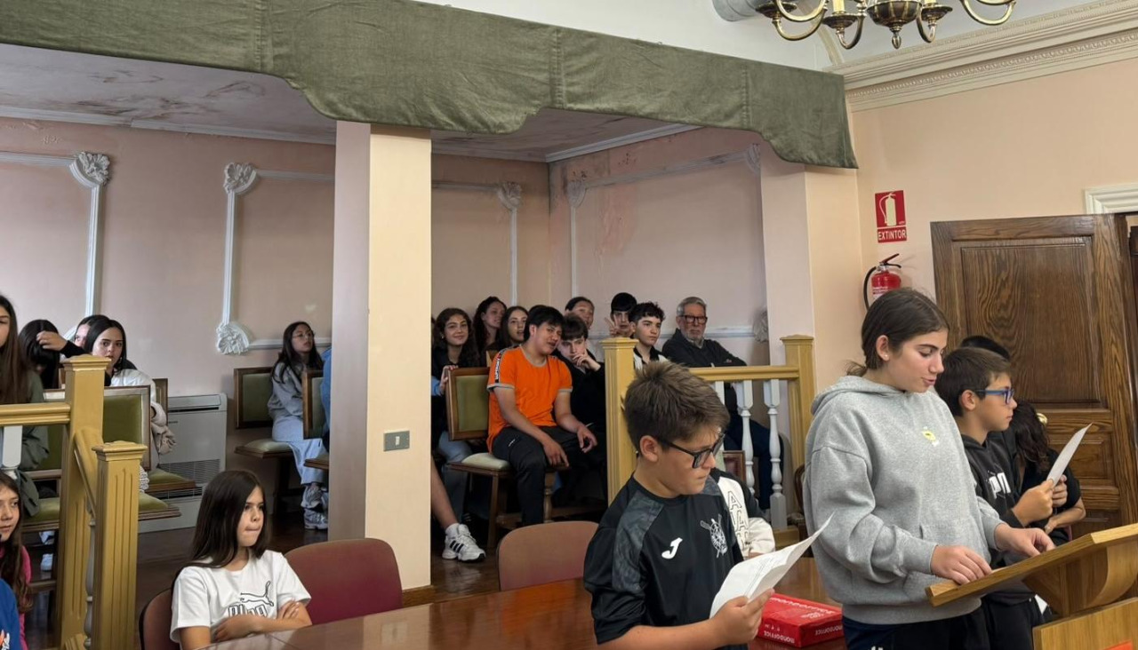 Intervenciones del alumnado cedeirés en el pleno
