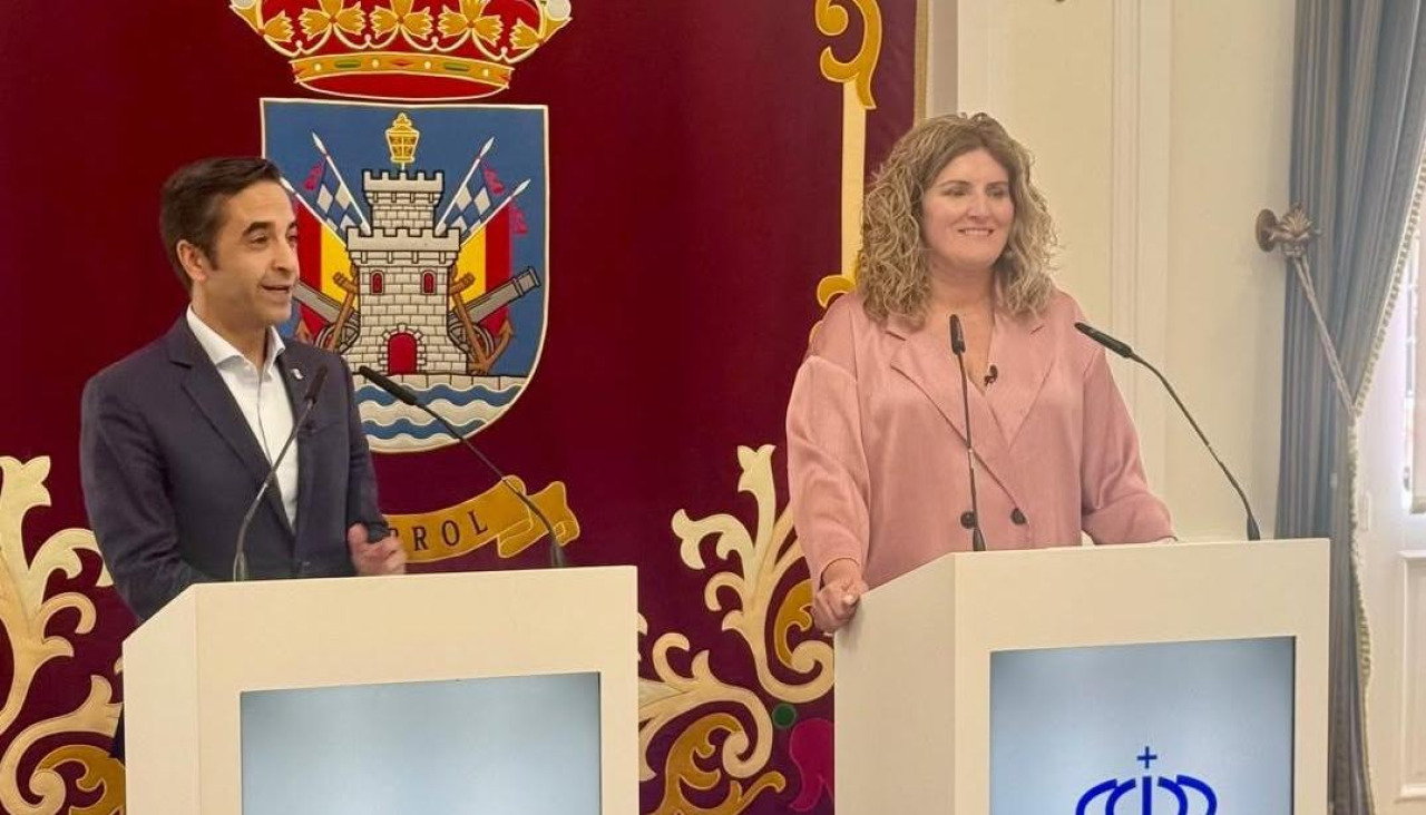 Rey Varela y Marián Ferreiro durante su comparecencia de este jueves