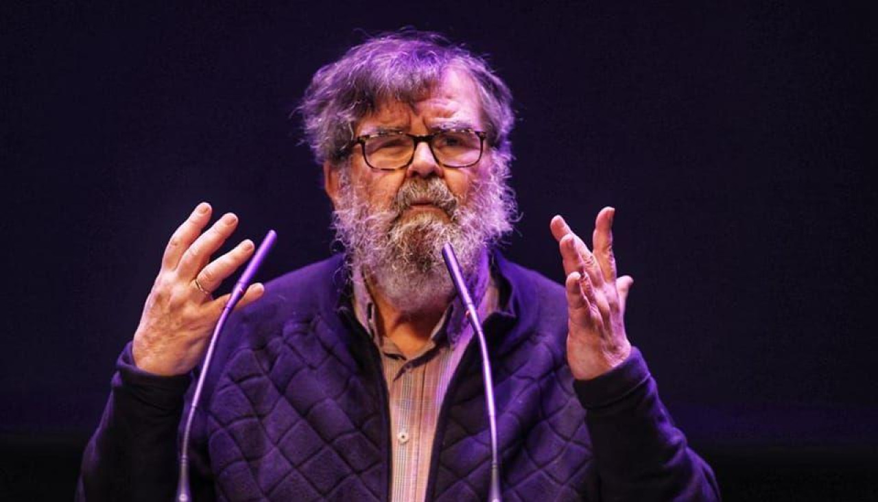 Torregrosa, en el homenaje que recibió en el teatro Jofre en abril de 2023