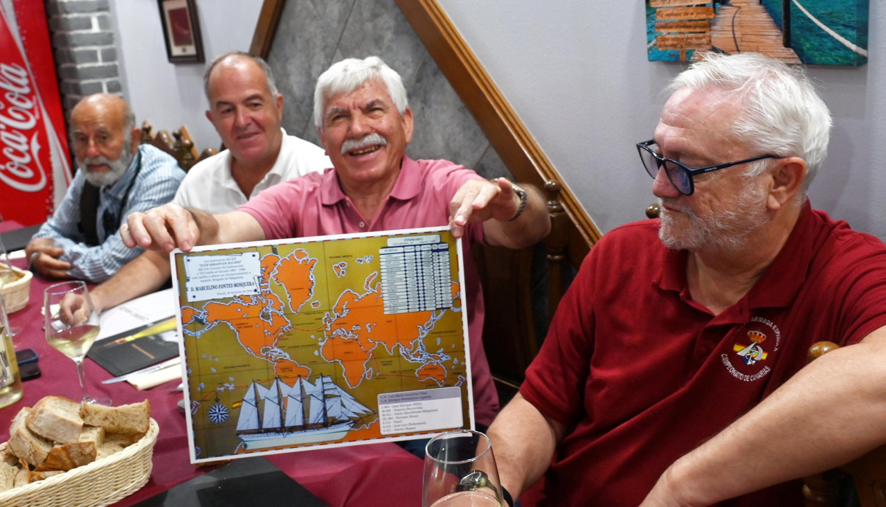 Caserio Vasco reunión marineros del Cano