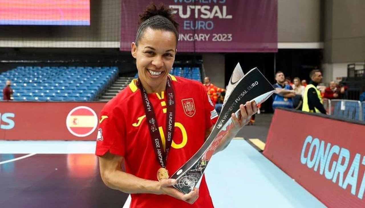 Dany Domingos se proclamó campeona de Europa con España